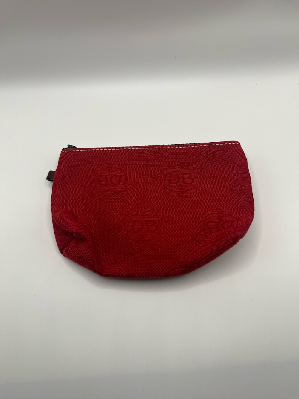 Dooney & Bourke Red Logo Canvas Mini Pouch